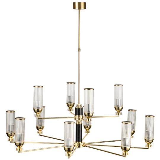 luxus elegans arany hengeres nagymeretu csillar uvegburas lampa artdeco marvany betetes bronz rez villa polgari.jpg